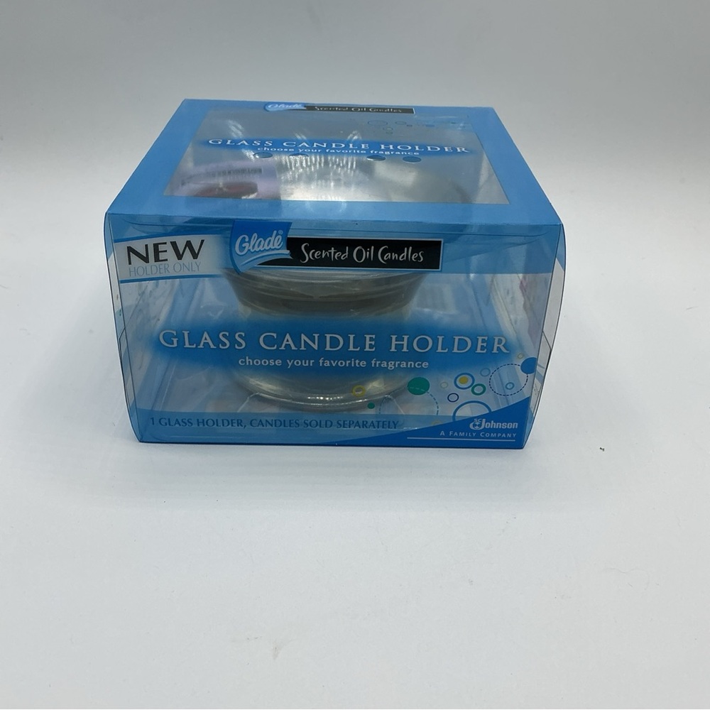 Vintage 2009 Glade Scented Oil Glass Candle Holder Sealed In Box NEW